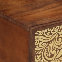 Berkfield Home Coffee Table 80x50x40 cm Solid Wood Mango in Brown - Size: 80 x 50 x 40 cm - thumbnail 6