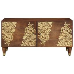 Berkfield Home Coffee Table 80x50x40 cm Solid Wood Mango in Brown - Size: 80 x 50 x 40 cm - thumbnail 3