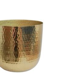 Ivyline Felix Hammered Metal Gold Planter Set of 3 - thumbnail 3