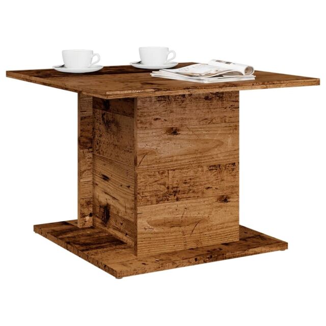Berkfield Home Coffee Table Old Wood 55.5x55.5x40 cm Engineered Wood in Brown - image 1