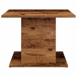 Berkfield Home Coffee Table Old Wood 55.5x55.5x40 cm Engineered Wood in Brown - thumbnail 4
