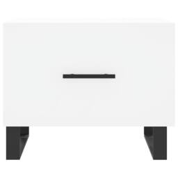 Berkfield Home Decorative Coffee Tables 2 pcs White 50x50x40 cm Engineered Wood - Size: 50 x 50 x 40 cm - thumbnail 6