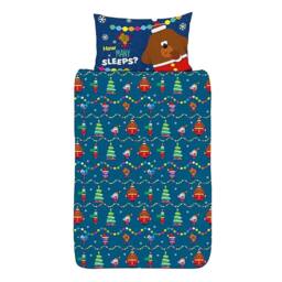 Hey Duggee Reversible Christmas Reversible Duvet Set - Size: Single