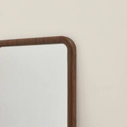 FurnitureboxUK Line Walnut Wood Full Length Rectangle 170x50cm Mirror - Size: 170x50 cm - thumbnail 3