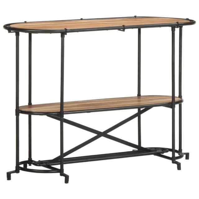 Berkfield Home Console Table 110x42x76 cm Solid Wood Acacia in Brown - Size: 110 x 42 x 76 cm - image 1