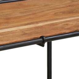 Berkfield Home Console Table 110x42x76 cm Solid Wood Acacia in Brown - Size: 110 x 42 x 76 cm - thumbnail 7