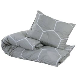 Berkfield Home Duvet Cover Set Grey 135x200 cm Cotton - thumbnail 3