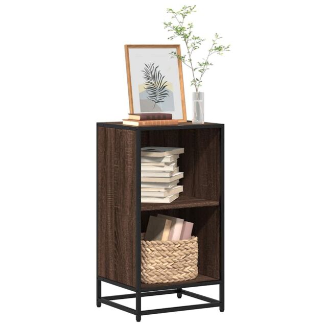 Berkfield Home Book Cabinet Brown Oak 40x35x76 cm Engineered Wood - Size: 40 x 35 x 76 cm - image 1