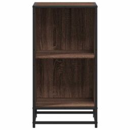 Berkfield Home Book Cabinet Brown Oak 40x35x76 cm Engineered Wood - Size: 40 x 35 x 76 cm - thumbnail 4
