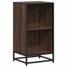 Berkfield Home Book Cabinet Brown Oak 40x35x76 cm Engineered Wood - Size: 40 x 35 x 76 cm - thumbnail 2