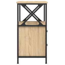 Berkfield Home Bedside Cabinets 2 pcs Sonoma Oak 34x35.5x70 cm Engineered Wood in Brown - thumbnail 8