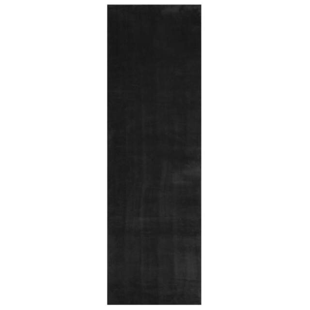 Berkfield Home Rug HUARTE Short Pile Soft & Washable Black 80x250 cm - Size: Medium - image 1