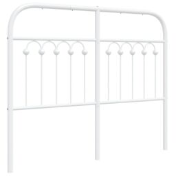 Berkfield Home Metal Headboard White 120 cm - thumbnail 2