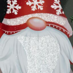 Samuel Alexander 35cm Christmas Gonk in Snow Scene Window Decal Decoration with Glitter - thumbnail 7