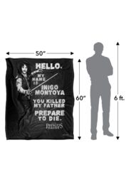 princess_bride Princess Bride Hello Again Silky Touch Super Soft Throw Blanket 152 X 127 cm in White - thumbnail 5
