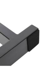 Living and Home 2Pcs Black Anti-Slip Metal Table Legs for DiningTable, Desks and Workbenches, 60 cm W x 71 cm H - thumbnail 3