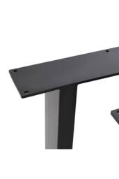 Living and Home 2Pcs Black Anti-Slip Metal Table Legs for DiningTable, Desks and Workbenches, 60 cm W x 71 cm H - thumbnail 4