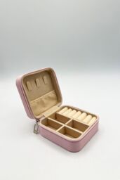 SVNX Women's Travel Jewellery Box in Pink