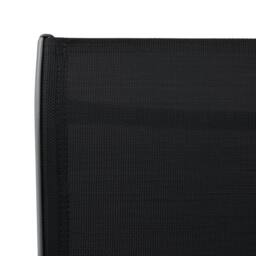 Berkfield Home Garden Bar Chairs 4 pcs Black Textilene - thumbnail 6