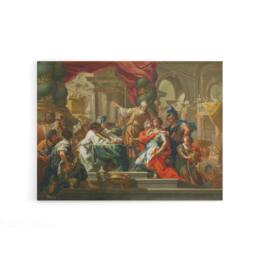 "Artery8 Alexander The Great In Temple of Jerusalem Canvas Wall Art Print - Size: W18"" x H24""" - thumbnail 1