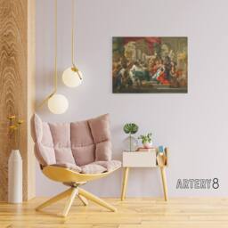 "Artery8 Alexander The Great In Temple of Jerusalem Canvas Wall Art Print - Size: W18"" x H24""" - thumbnail 3