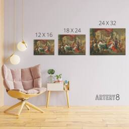 "Artery8 Alexander The Great In Temple of Jerusalem Canvas Wall Art Print - Size: W18"" x H24""" - thumbnail 4
