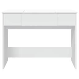 Berkfield Home Dressing Table with Mirror White 100x45x76 cm - Size: 100 x 45 x 76 cm - thumbnail 5
