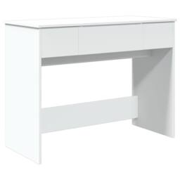 Berkfield Home Dressing Table with Mirror White 100x45x76 cm - Size: 100 x 45 x 76 cm