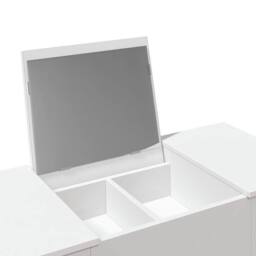 Berkfield Home Dressing Table with Mirror White 100x45x76 cm - Size: 100 x 45 x 76 cm - thumbnail 8