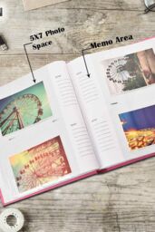 "Arpan Photo Album 5x7"" Slip in Memo Book bound for 120 Photos in Pink" - thumbnail 6