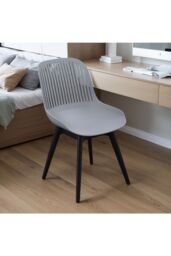 Living and Home 4Pcs PP Dining Chairs ( Load Capacity 150kg ) in Grey - thumbnail 3