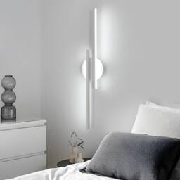 Goeco LED Indoor Wall Light 24W Modern Wall Lamp 6500 K for Bedroom Hallway in White - thumbnail 3