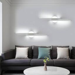 Goeco LED Indoor Wall Light 24W Modern Wall Lamp 6500 K for Bedroom Hallway in White - thumbnail 8