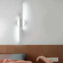 Goeco LED Indoor Wall Light 24W Modern Wall Lamp 6500 K for Bedroom Hallway in White - thumbnail 4