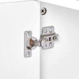 Wyld and Coco Washbasin Cabinet White and Light Wood with Bamboo Accents - thumbnail 8