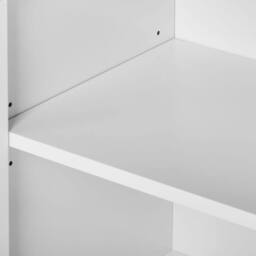 Wyld and Coco Washbasin Cabinet White and Light Wood with Bamboo Accents - thumbnail 9