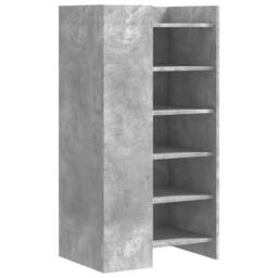 Berkfield Home Shoe Cabinet Concrete Grey 52x37.5x100 cm Engineered Wood - thumbnail 6