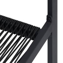 Berkfield Home Garden Chairs 4 pcs PVC Rattan Black - thumbnail 7