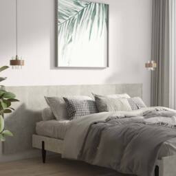 Berkfield Home Wall Headboard Concrete Grey 240x1.5x80 cm Engineered Wood - thumbnail 3