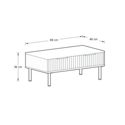 GFW Nervata Coffee Table in Black - thumbnail 8