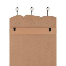 Berkfield Home Wall-mounted Coat Rack with 6 Hooks 120x40 cm - thumbnail 6