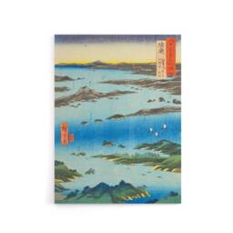 "Artery8 Hiroshige View Of Matsushima Canvas Japanese Wall Art in Blue - Size: W18"" x H24""" - thumbnail 1