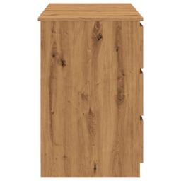 Berkfield Home Writing Desk Artisan Oak 140x50x77 cm Engineered Wood in Brown - Size: 140 x 50 x 77 cm - thumbnail 5