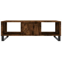 Berkfield Home Coffee Table Smoked Oak 104x60x35 cm Engineered Wood in Brown - Size: 104 x 60 x 35 cm - thumbnail 5