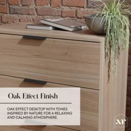 X Rocker Denver Chest Of 3 Drawers With LED App Control Lights in Light Oak - thumbnail 6
