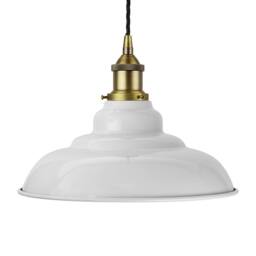 SE Home Pale Grey St Edmund's Pendant Light - Matt Antique Brass - thumbnail 1