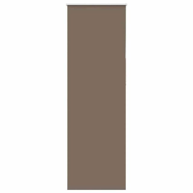 Berkfield Home Roller Blind Blackout Coffee 65x230 cm Fabric Width 60.7 cm Polyester in Brown - image 1