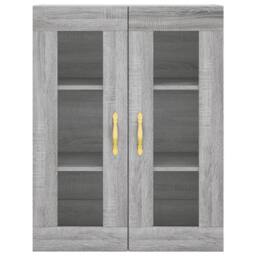 Berkfield Home Wall Mounted Cabinet Grey Sonoma 69.5x34x90 cm - thumbnail 7