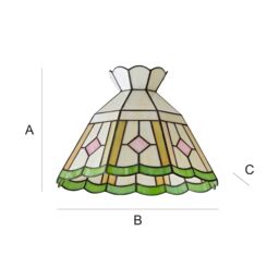ValueLights Beatrix Tiffany Glass Easy Fit Ceiling Pendant Light Lamp Shade - thumbnail 8