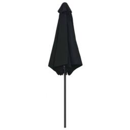Berkfield Home Outdoor Parasol with Aluminium Pole 270x246 cm Black - thumbnail 4